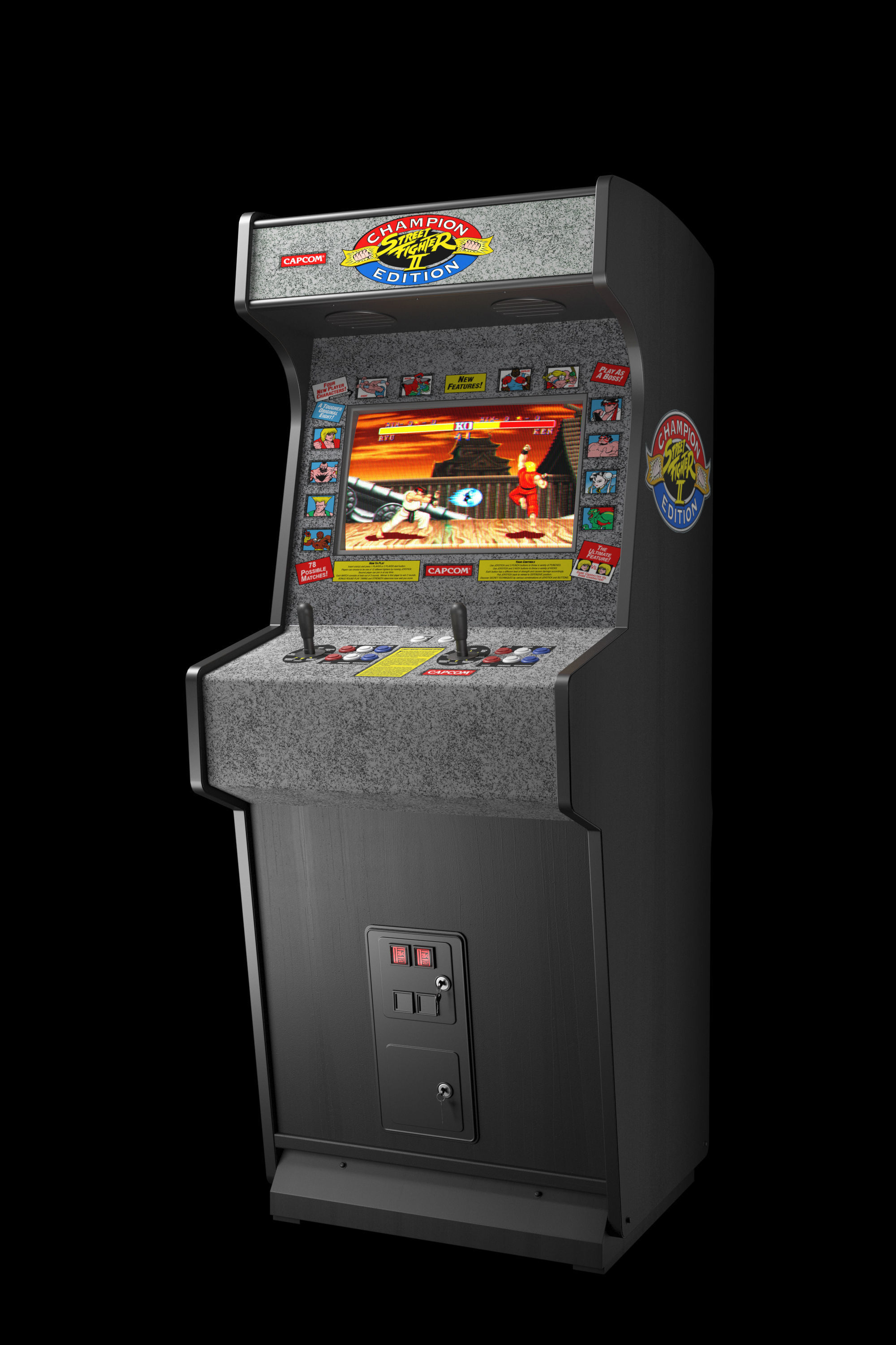Arcade Machine Street Fighter II 3D model_1