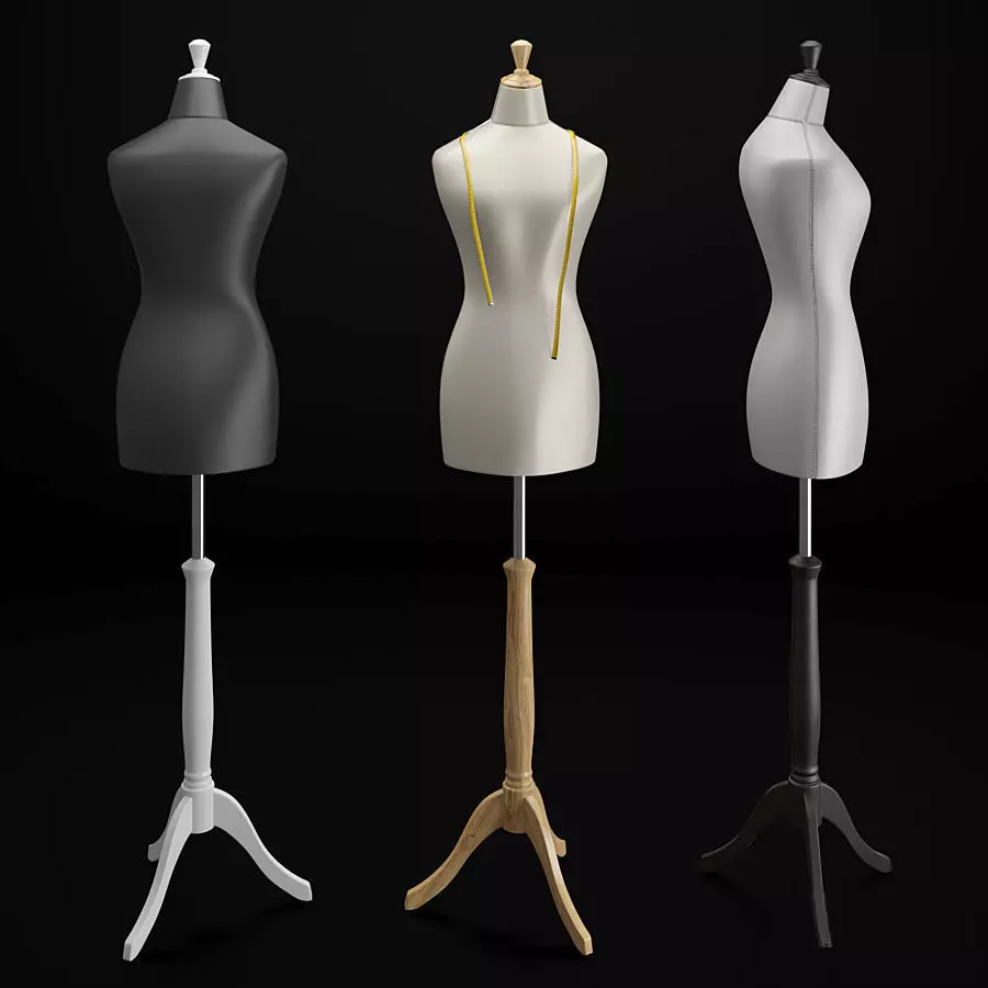 Tailor Mannequin 3D model_0