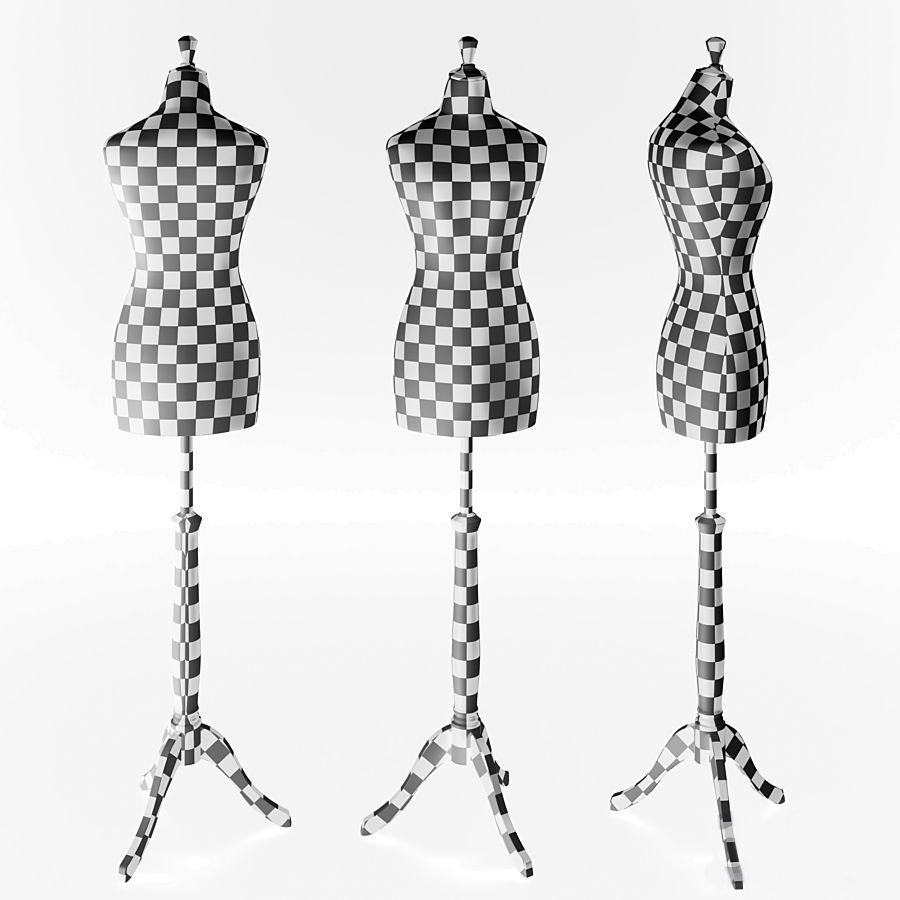 Tailor Mannequin 3D model_4
