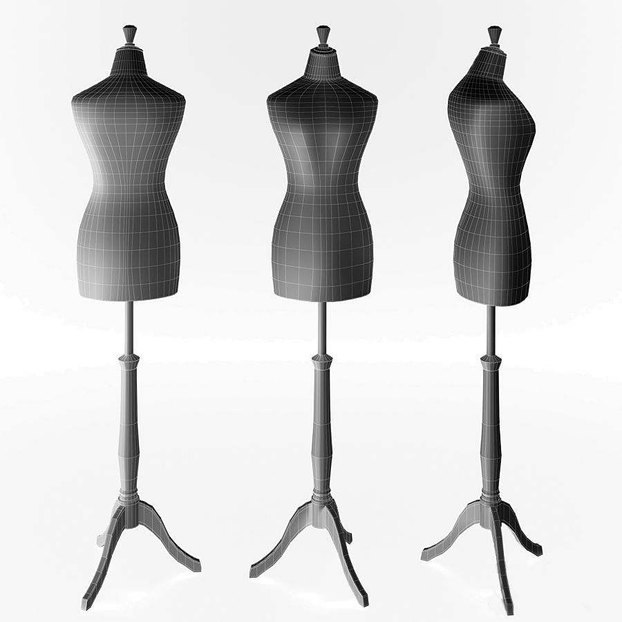 Tailor Mannequin 3D model_3