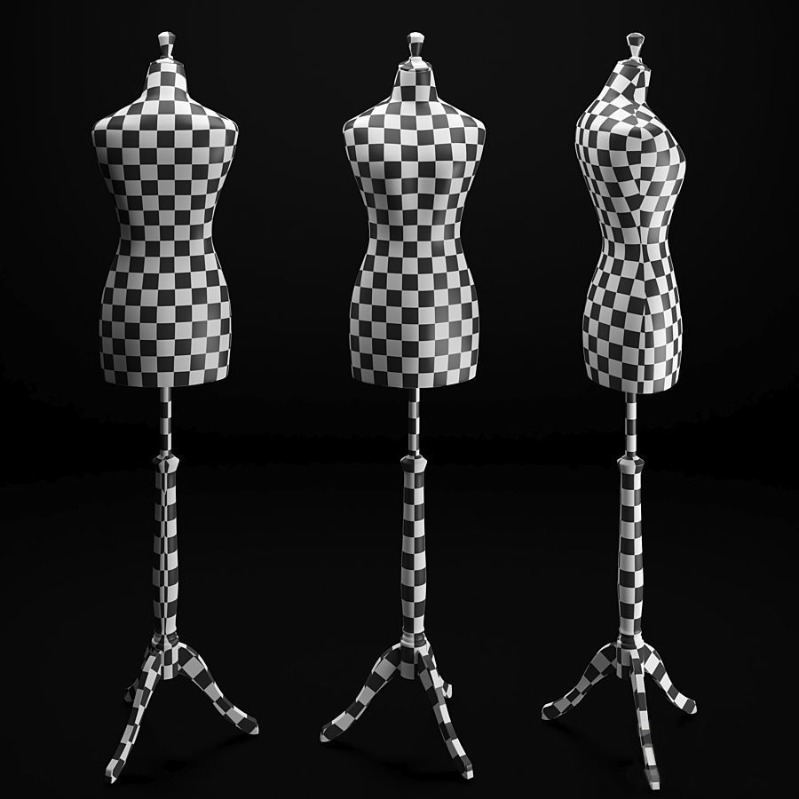 Tailor Mannequin 3D model_2