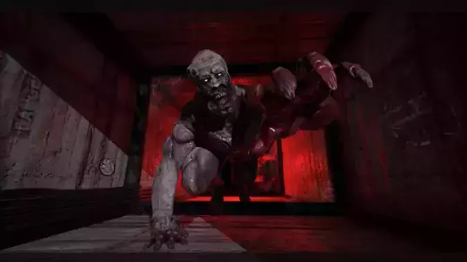 Monster Zombie Low-poly 3D model