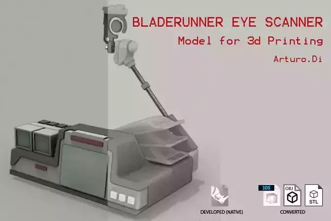 Bladerunner Eye scanner 3D print model