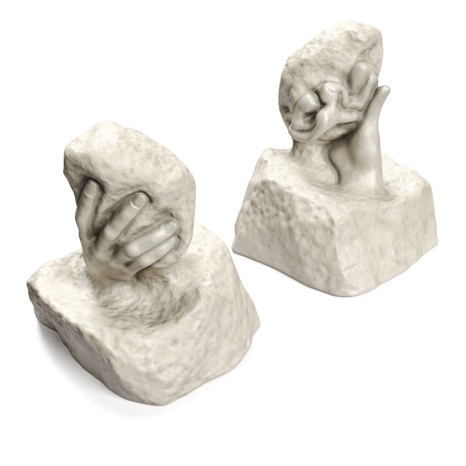Rodin The Hand of God 3D model_2
