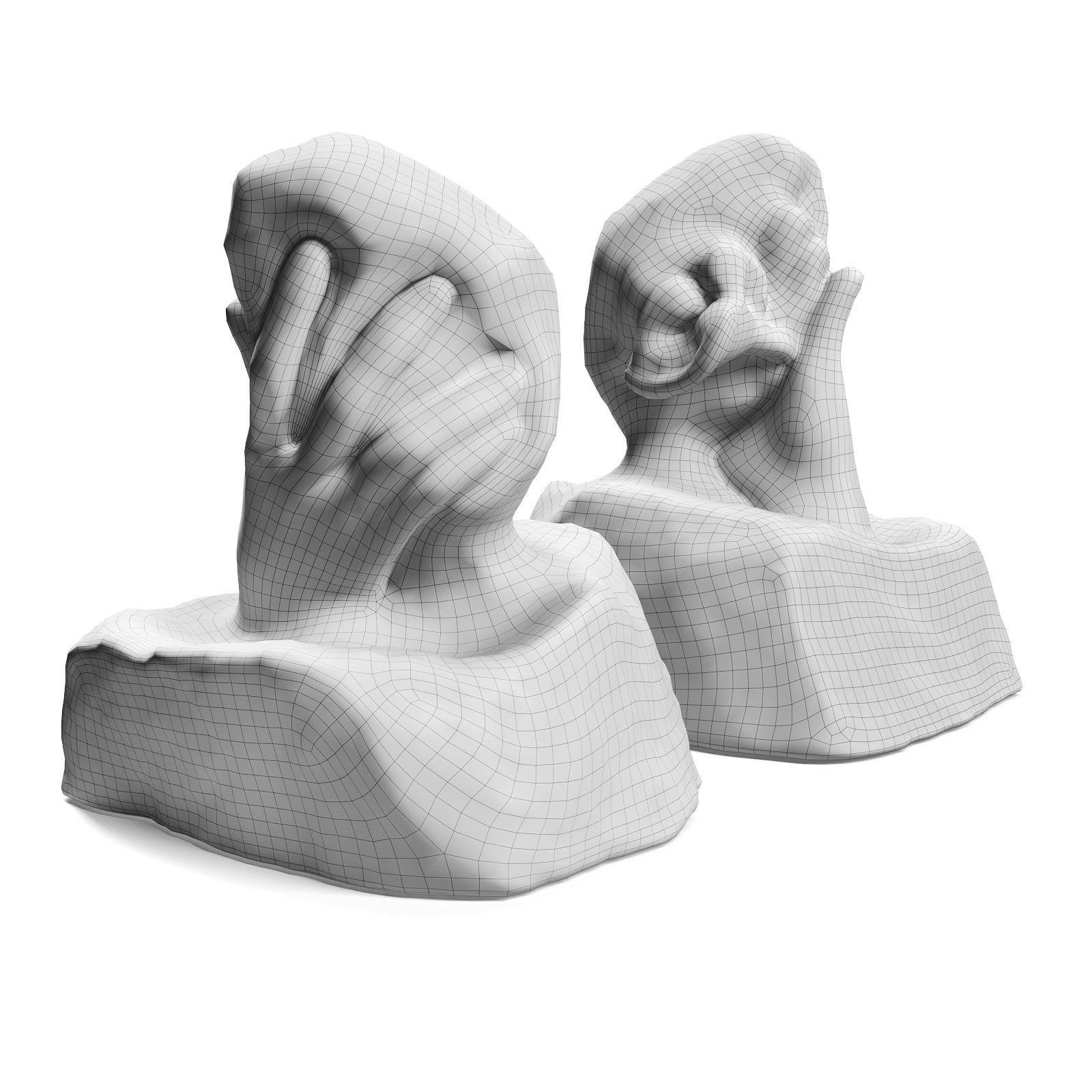 Rodin The Hand of God 3D model_4