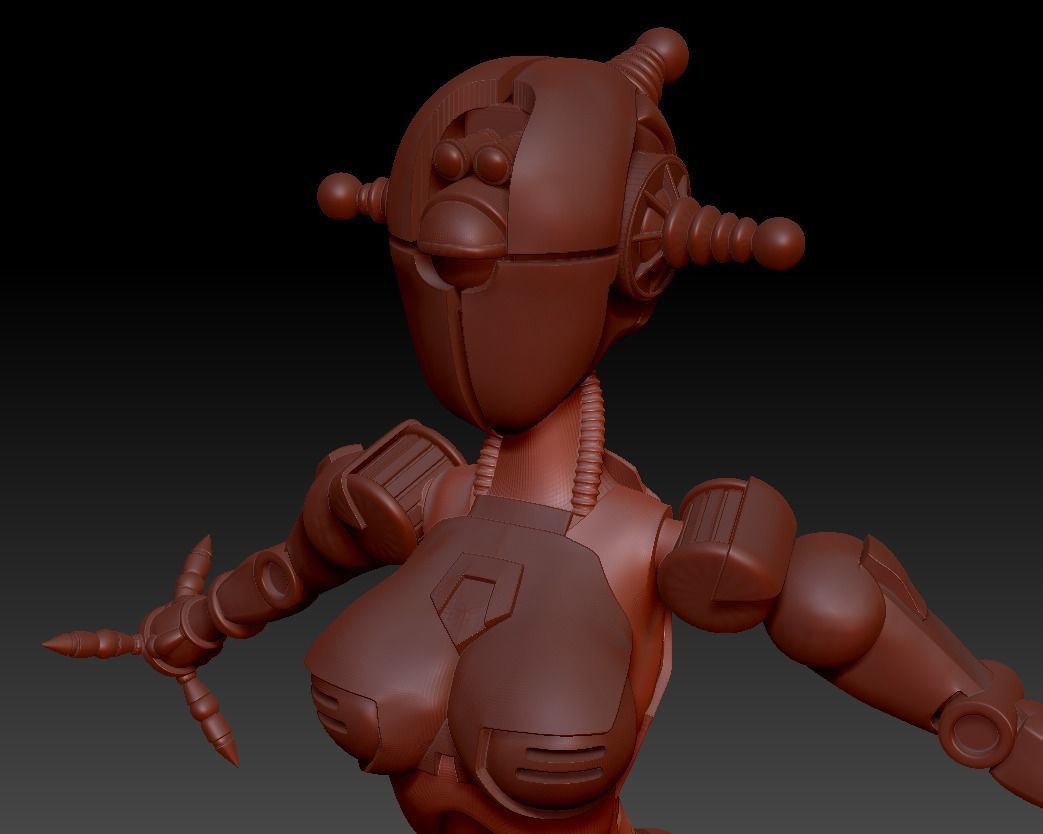 FALLOUT 4  ASSAULTRON SPLITTED  T-POSE HI POLY FALLOUT 4 COSPLAY 3D print model_24