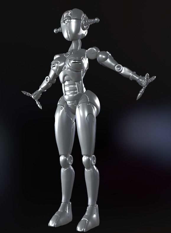 FALLOUT 4  ASSAULTRON SPLITTED  T-POSE HI POLY FALLOUT 4 COSPLAY 3D print model_17