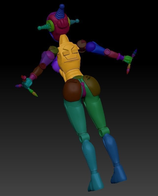 FALLOUT 4  ASSAULTRON SPLITTED  T-POSE HI POLY FALLOUT 4 COSPLAY 3D print model_31