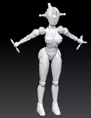 FALLOUT 4  ASSAULTRON SPLITTED  T-POSE HI POLY FALLOUT 4 COSPLAY 3D print model
