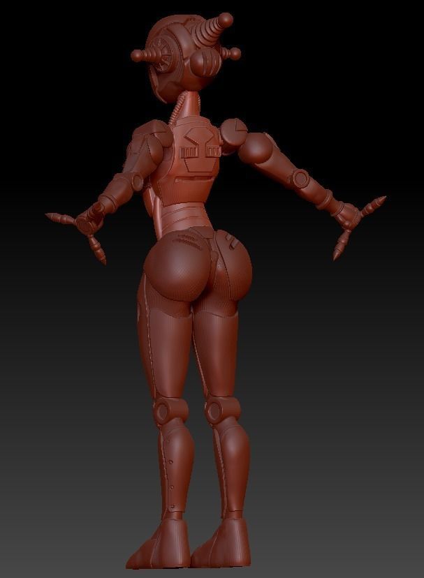 FALLOUT 4  ASSAULTRON SPLITTED  T-POSE HI POLY FALLOUT 4 COSPLAY 3D print model_19