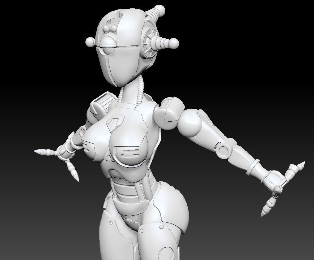 FALLOUT 4  ASSAULTRON SPLITTED  T-POSE HI POLY FALLOUT 4 COSPLAY 3D print model_12