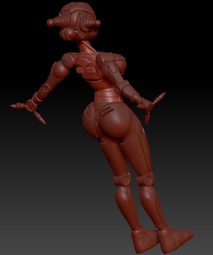 FALLOUT 4  ASSAULTRON SPLITTED  T-POSE HI POLY FALLOUT 4 COSPLAY 3D print model_21