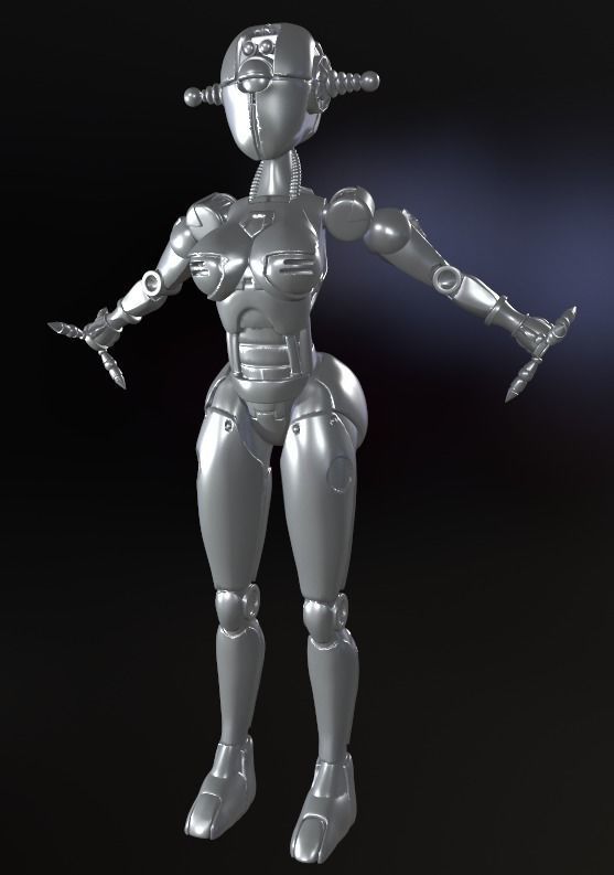 FALLOUT 4  ASSAULTRON SPLITTED  T-POSE HI POLY FALLOUT 4 COSPLAY 3D print model_13