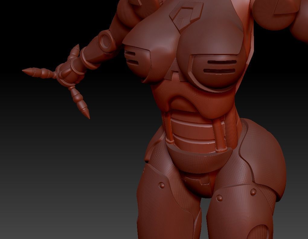 FALLOUT 4  ASSAULTRON SPLITTED  T-POSE HI POLY FALLOUT 4 COSPLAY 3D print model_25