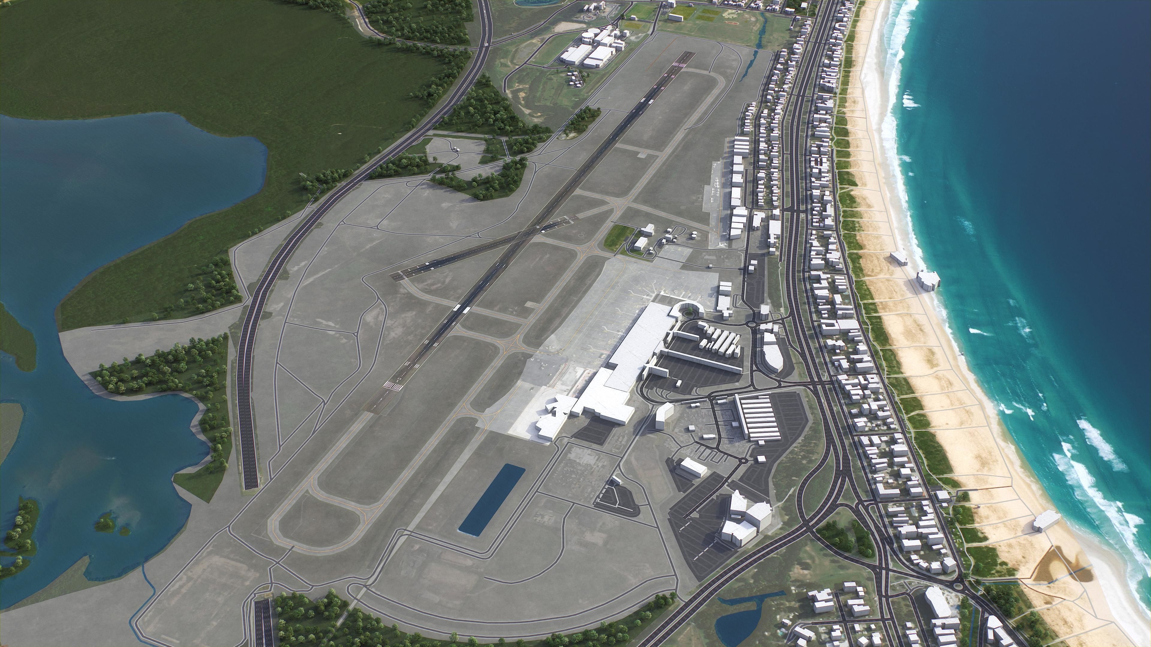 Gold Coast Airport Low-poly 3D model_3