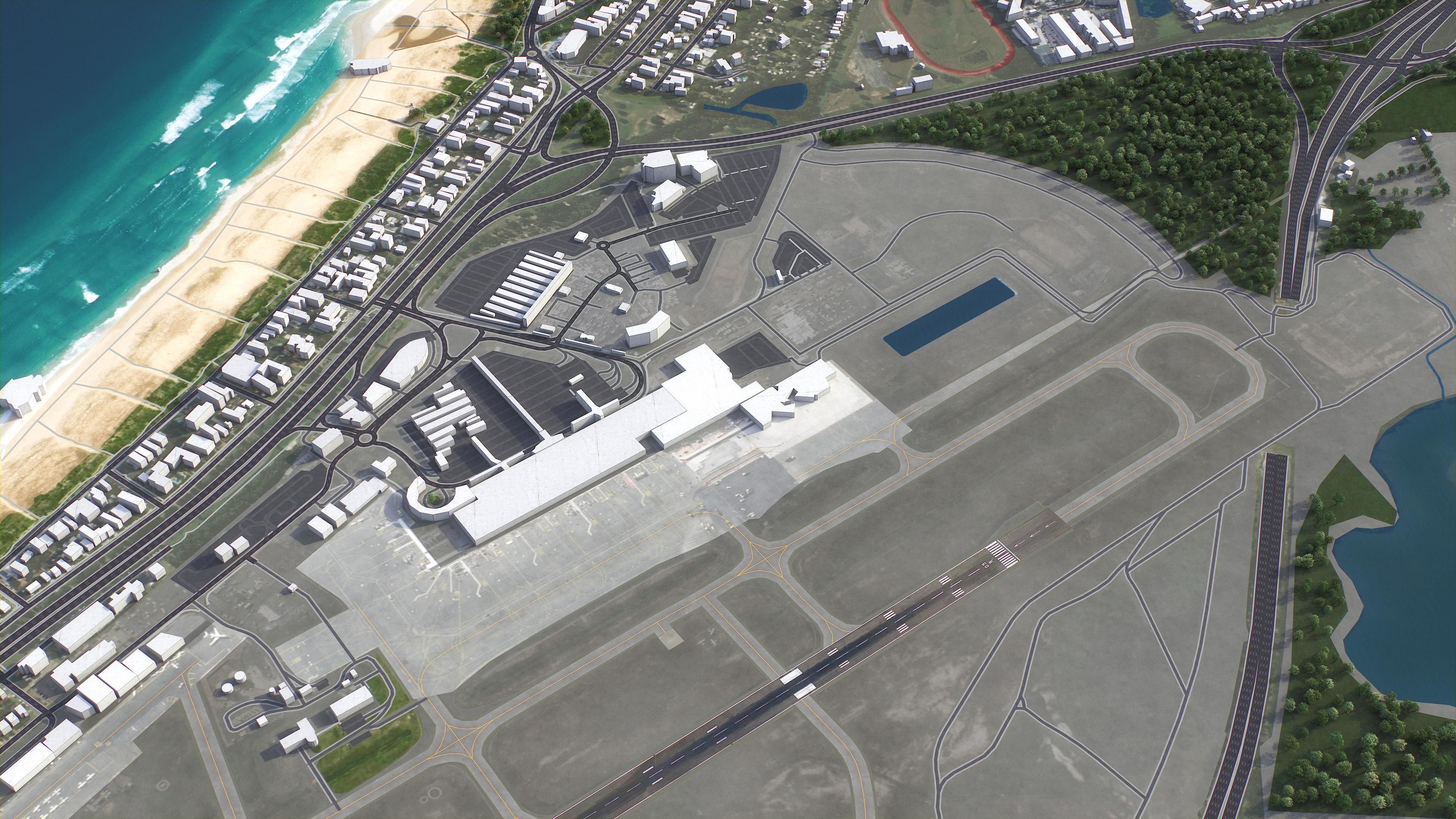 Gold Coast Airport Low-poly 3D model_5