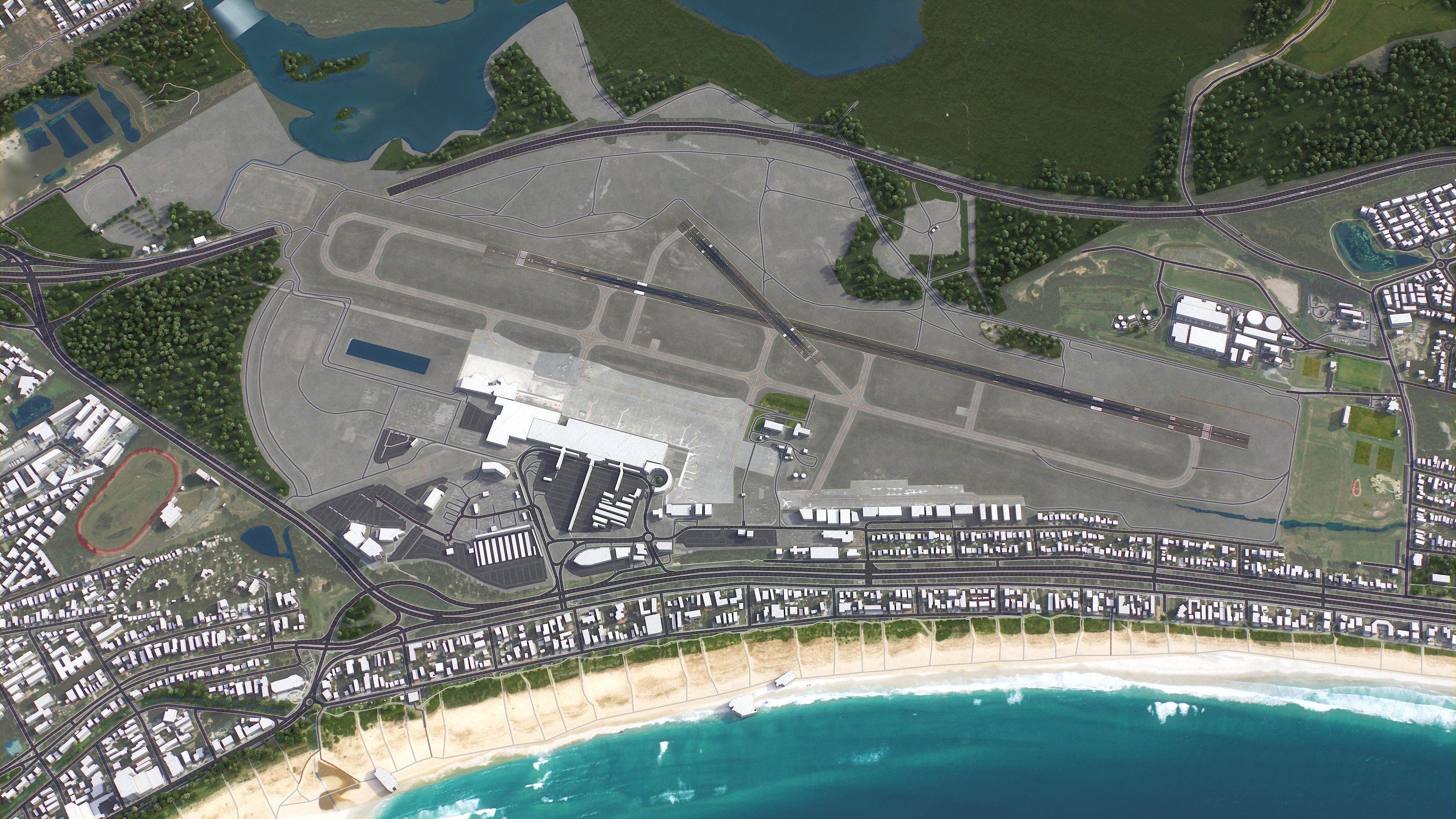 Gold Coast Airport Low-poly 3D model_6