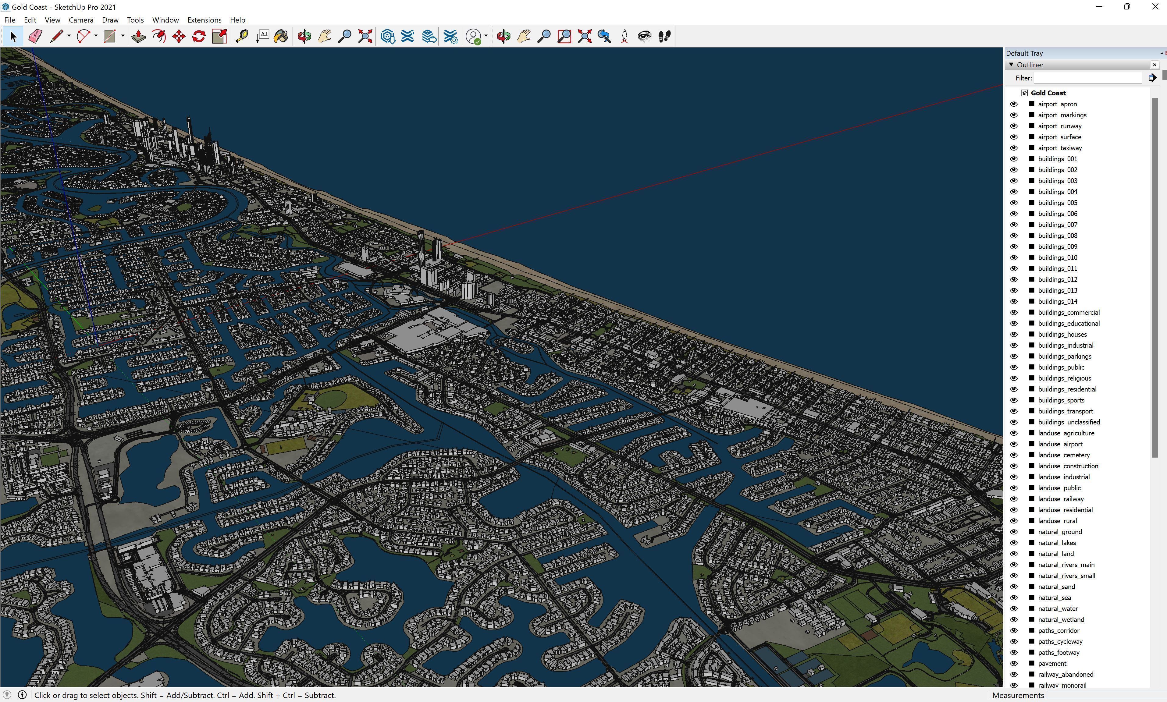 Gold Coast Low-poly 3D model_20