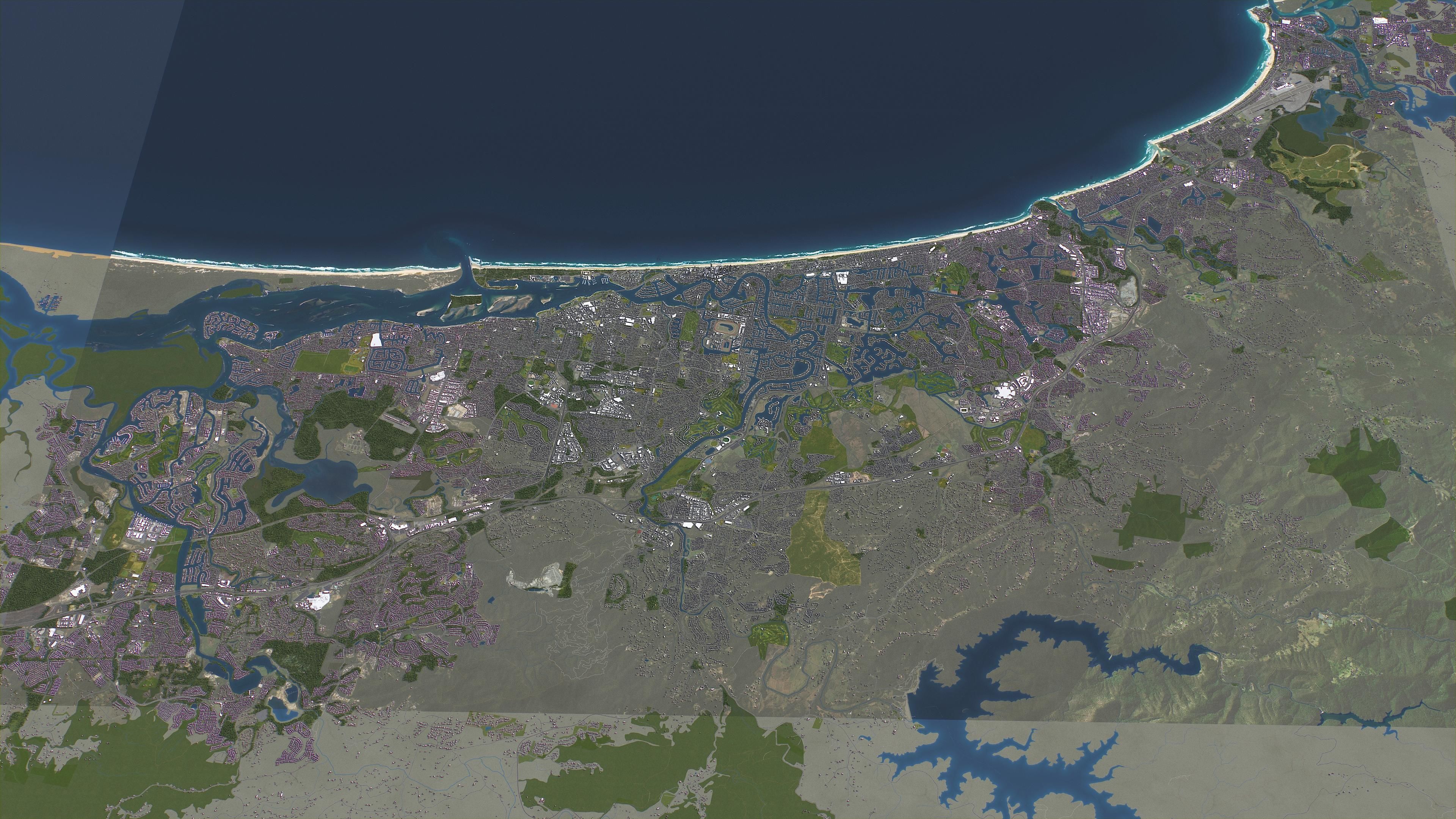 Gold Coast Low-poly 3D model_18