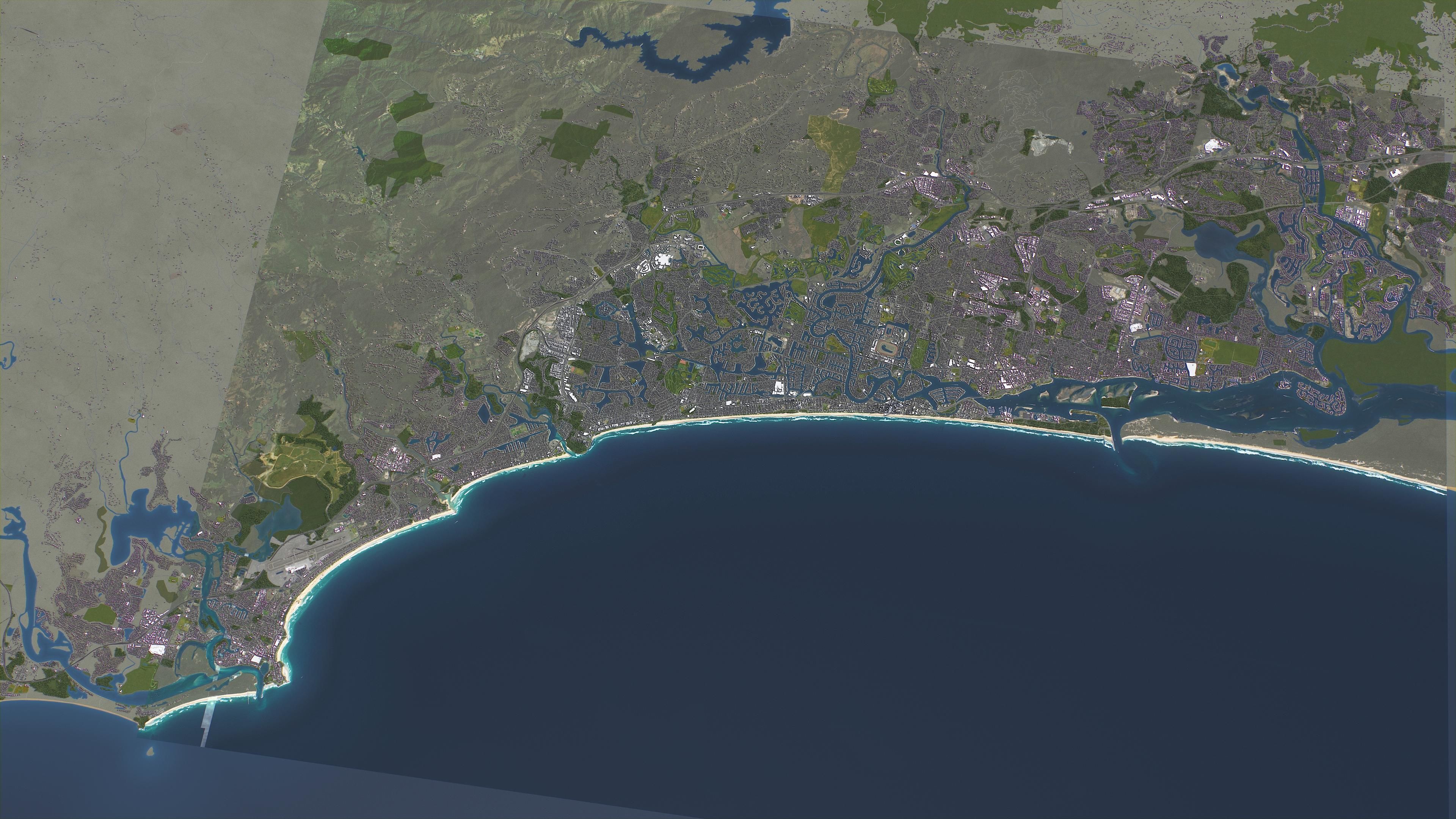 Gold Coast Low-poly 3D model_19