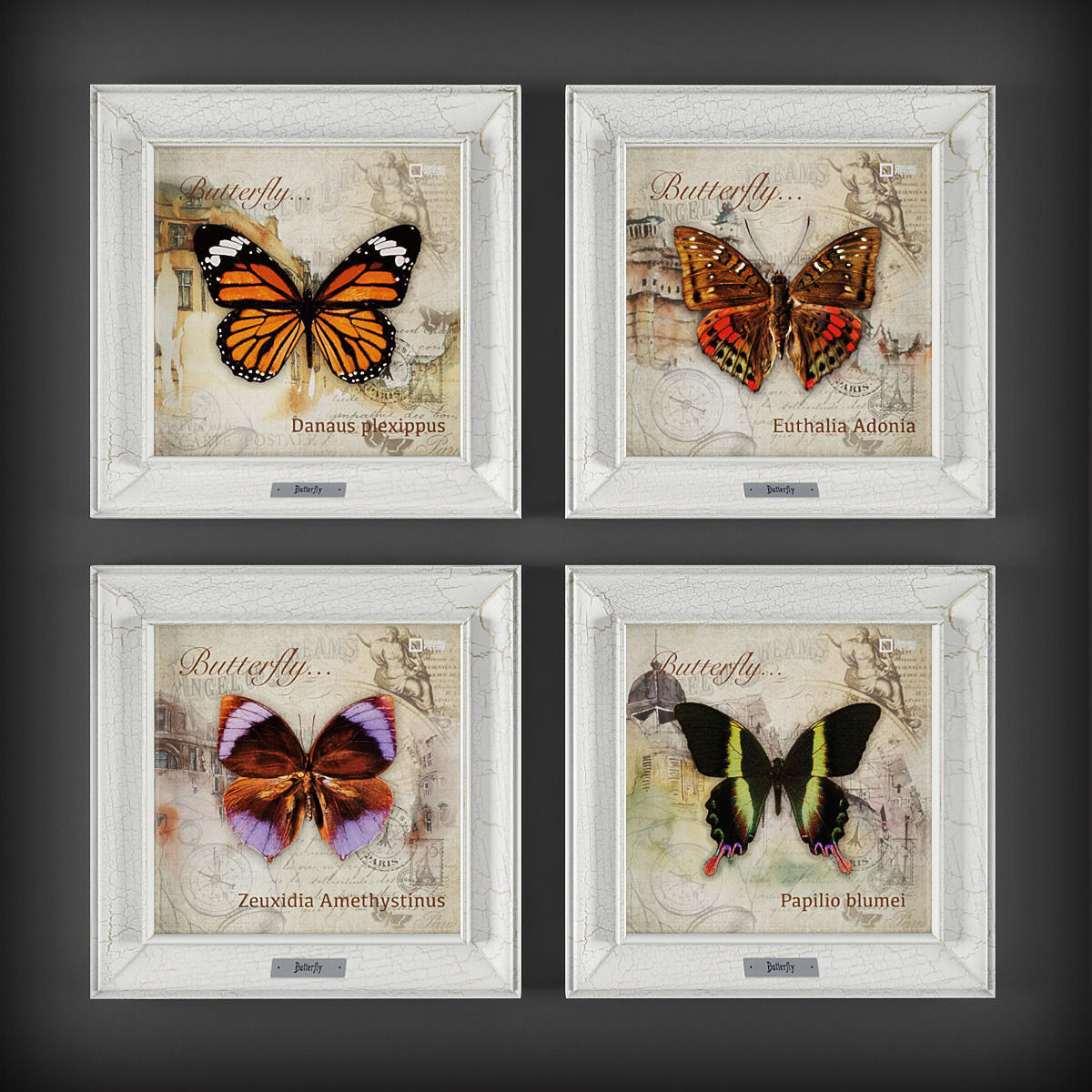 Picture Frames Low-poly 3D model_1