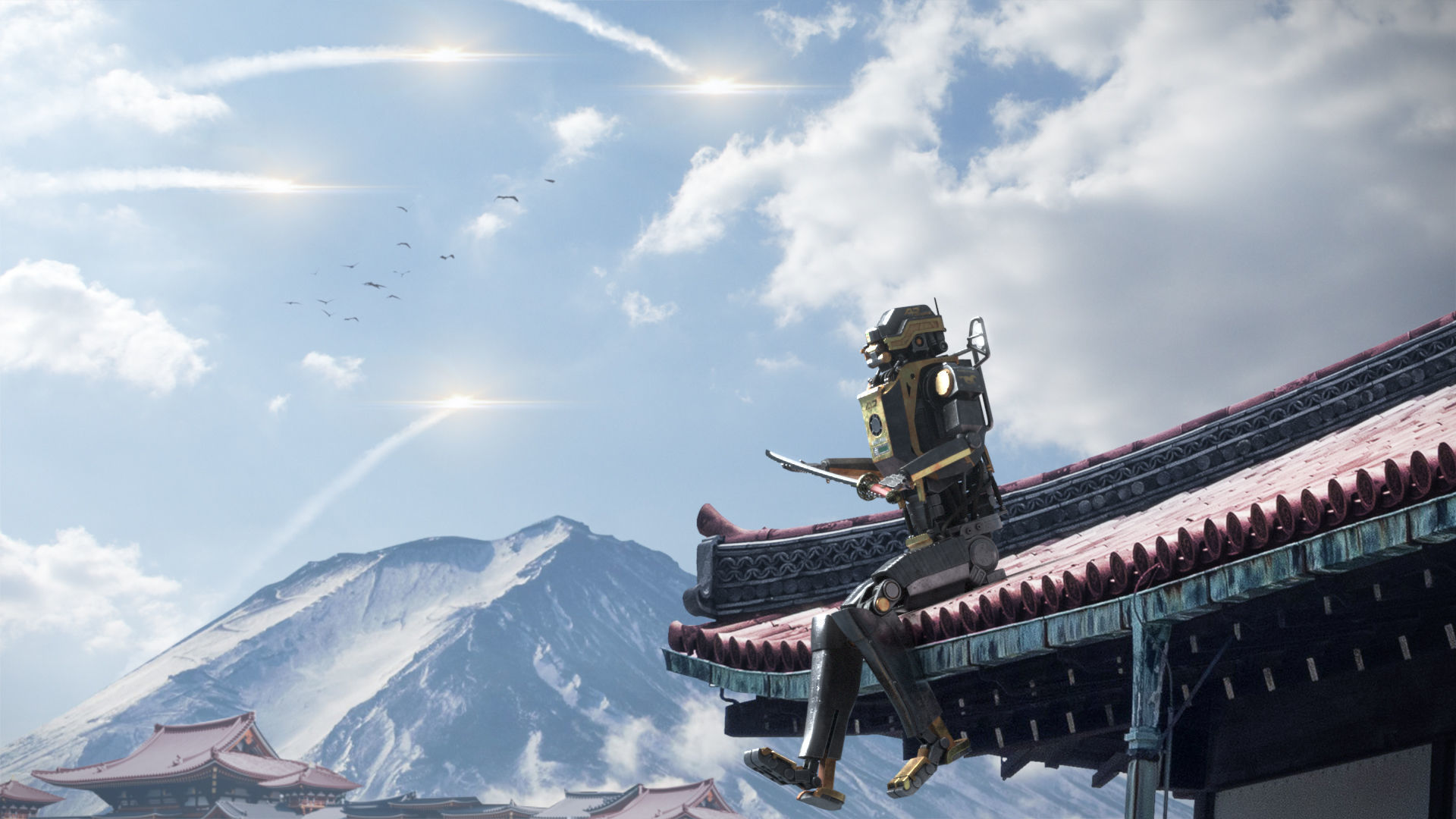 SCI-FI Robot Rigged - Elysium-inspired 3D model_10