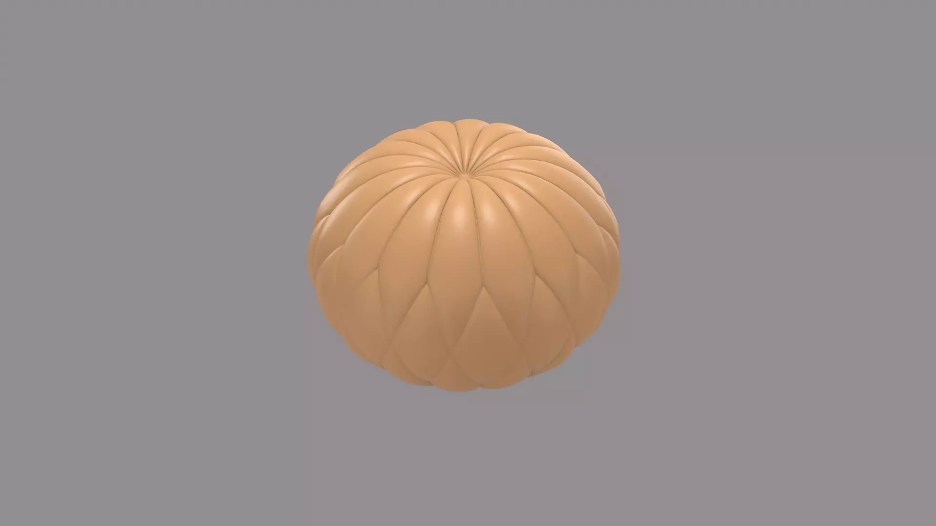 Ottoman beige leather 3D model_0