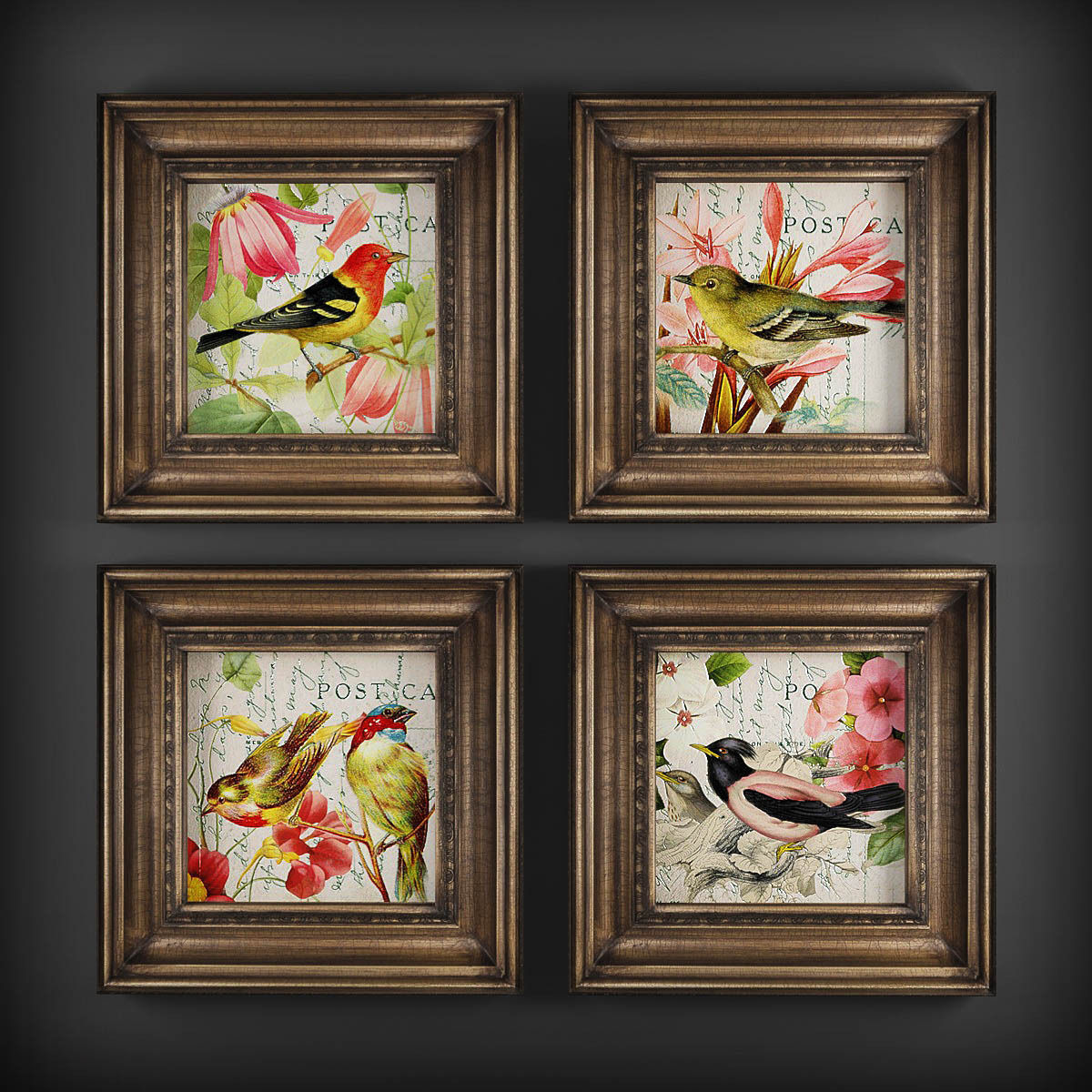 Picture Frames Low-poly 3D model_1