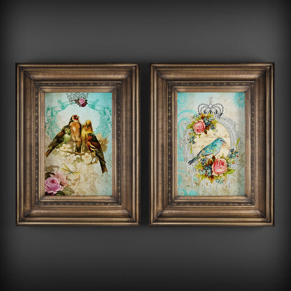 Picture Frames Low-poly 3D model_2