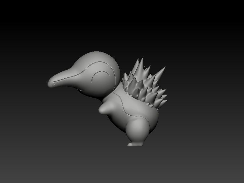 pokemon cyndaquil 3D print model_4