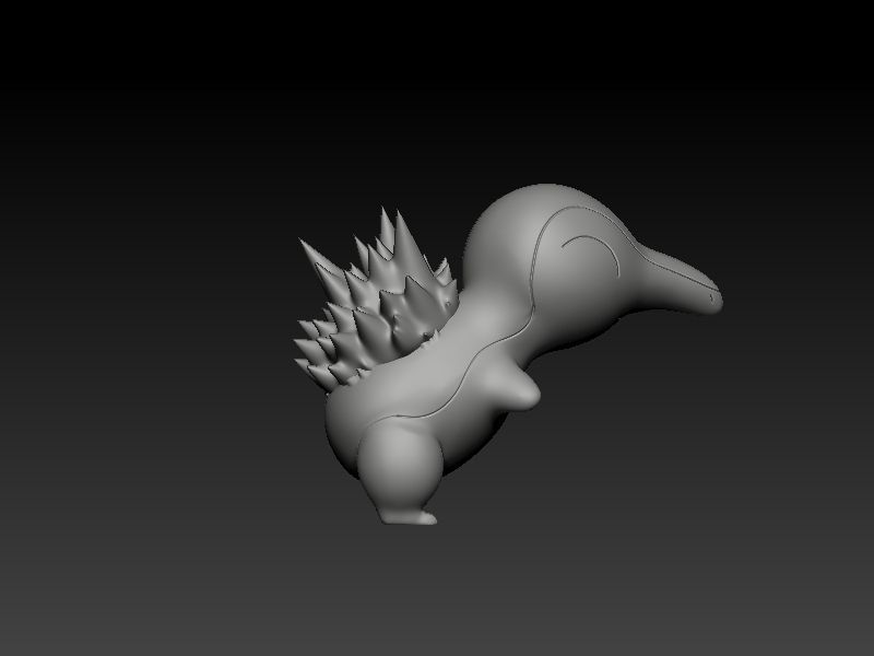 pokemon cyndaquil 3D print model_8