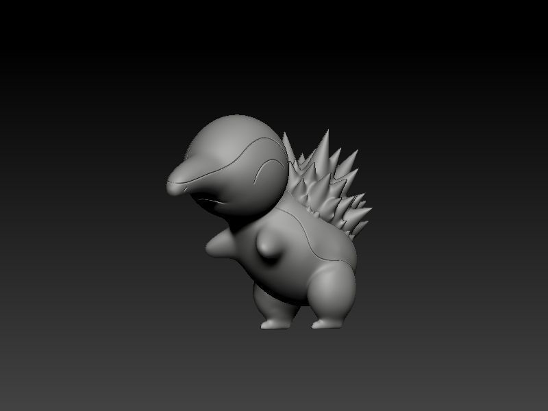 pokemon cyndaquil 3D print model_2