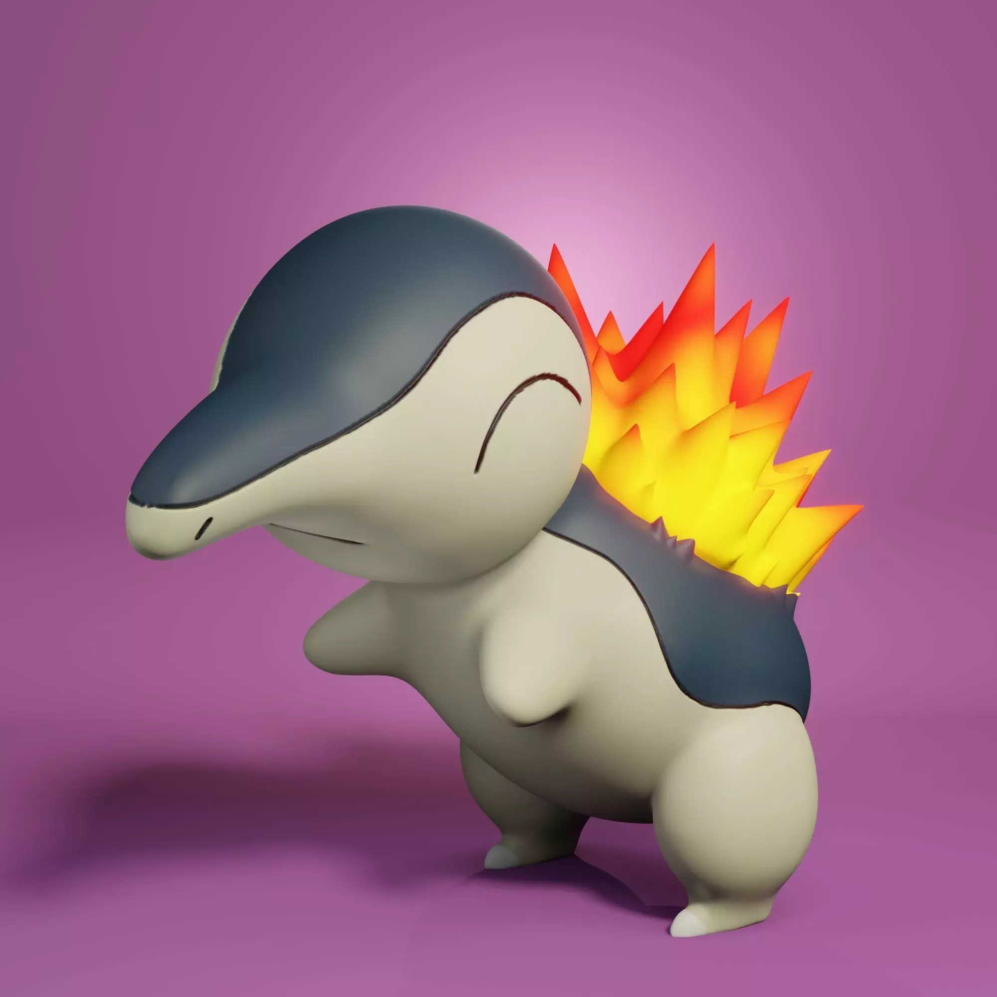 pokemon cyndaquil 3D print model_0