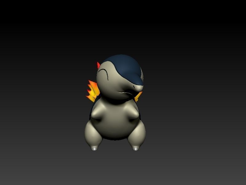 pokemon cyndaquil 3D print model_9