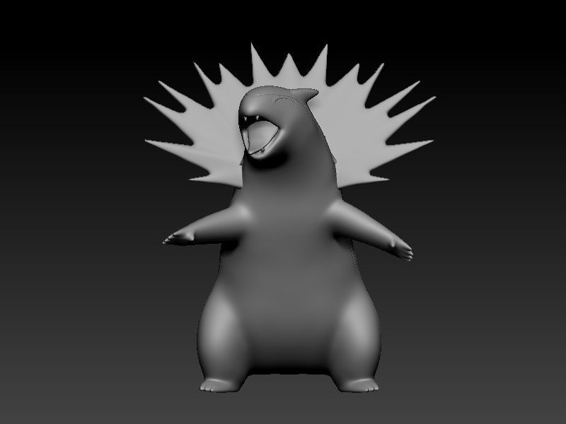 pokemon typhlosion 3D print model_5