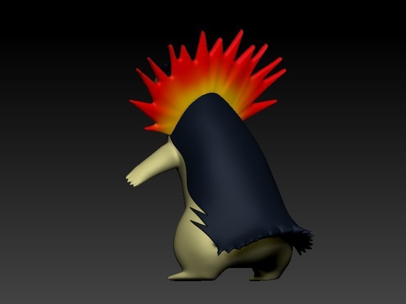 pokemon typhlosion 3D print model_10