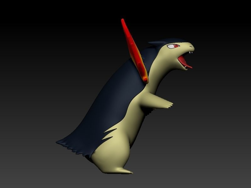 pokemon typhlosion 3D print model_8