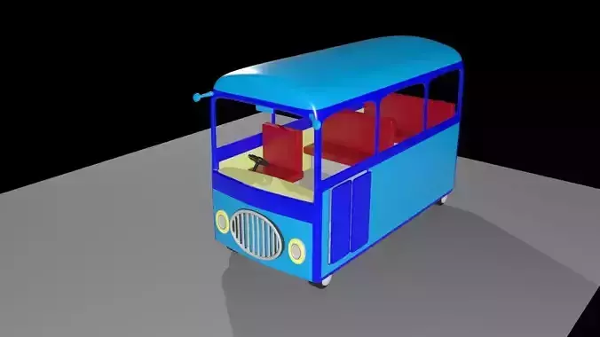 Cartoon school bus