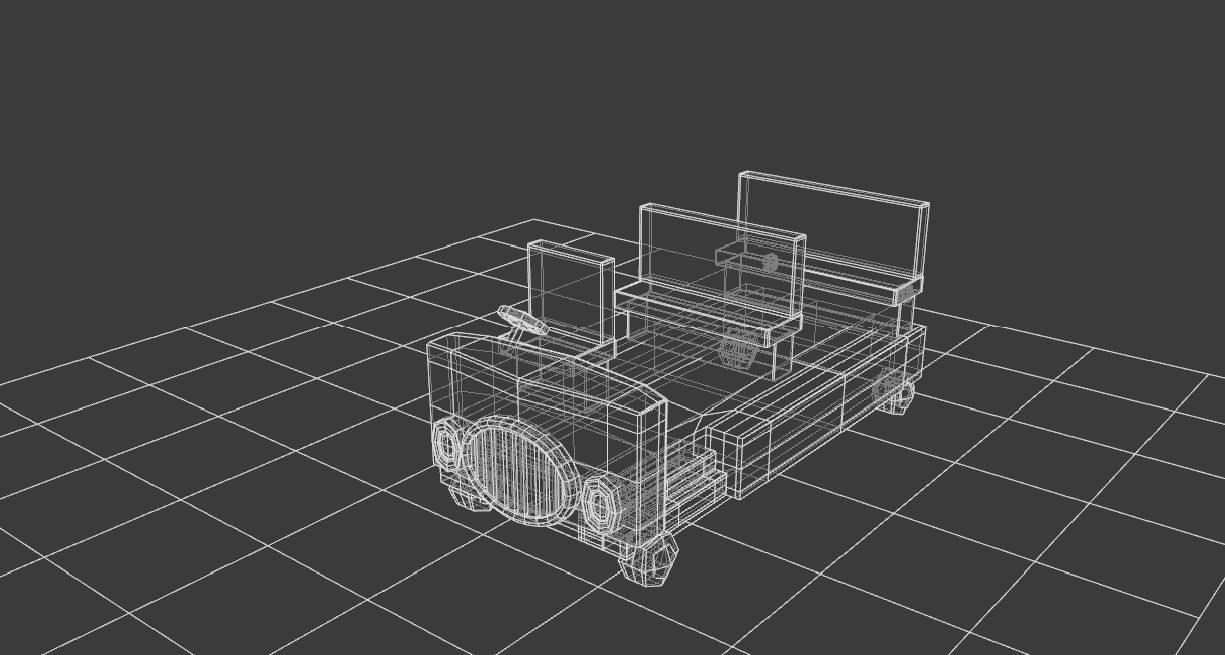 Cartoon school bus Low-poly 3D model_3