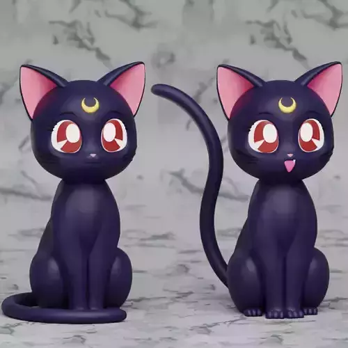 LUNA SAILOR MOON STATUE TOY 3D print model