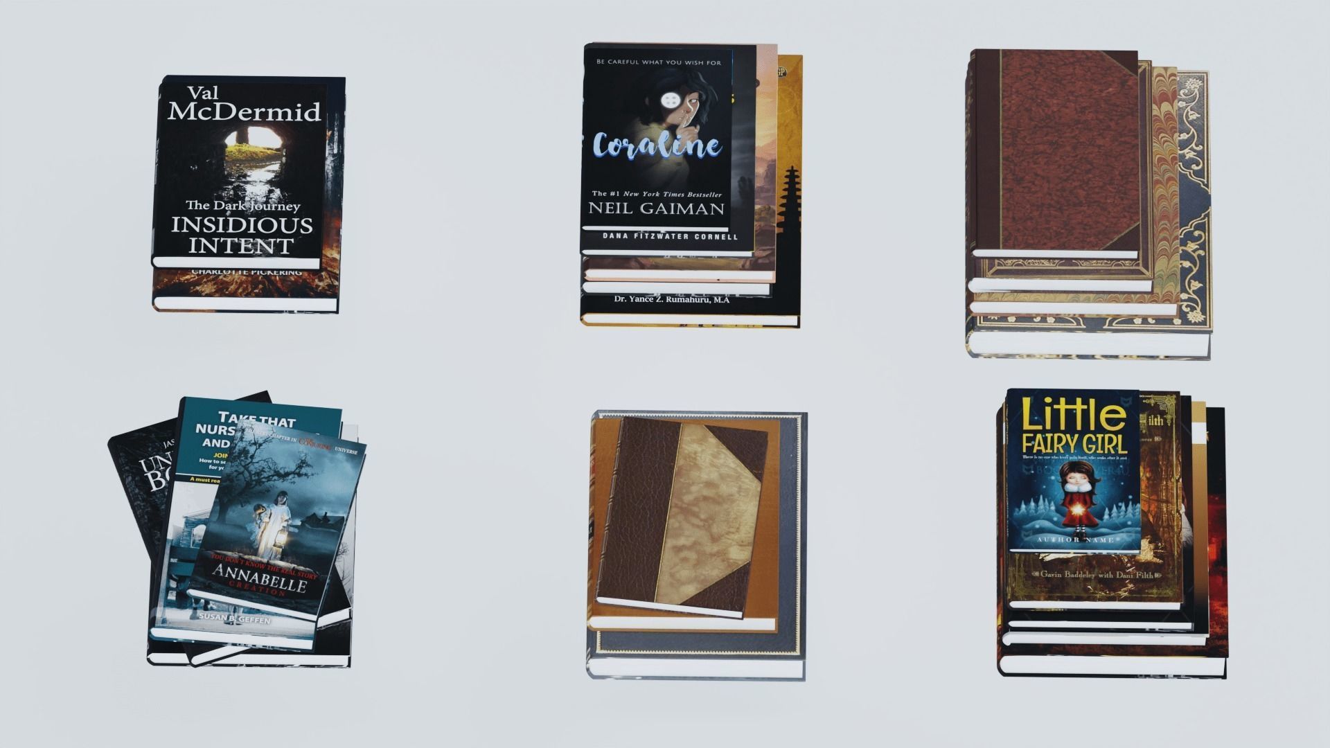 Books 3D model_10