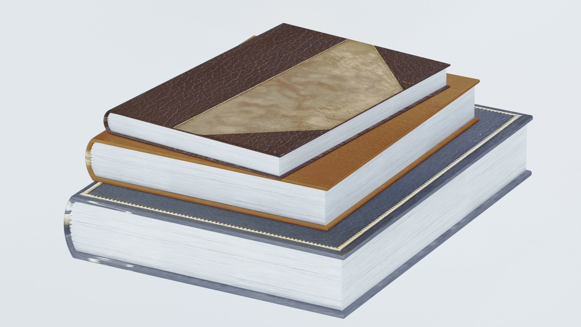 Books 3D model_5