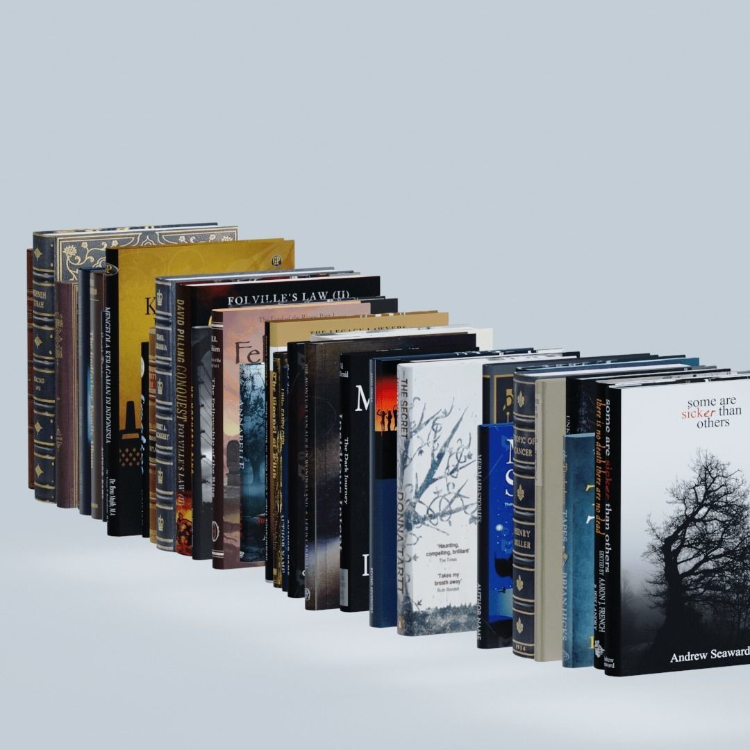 Books 3D model_12