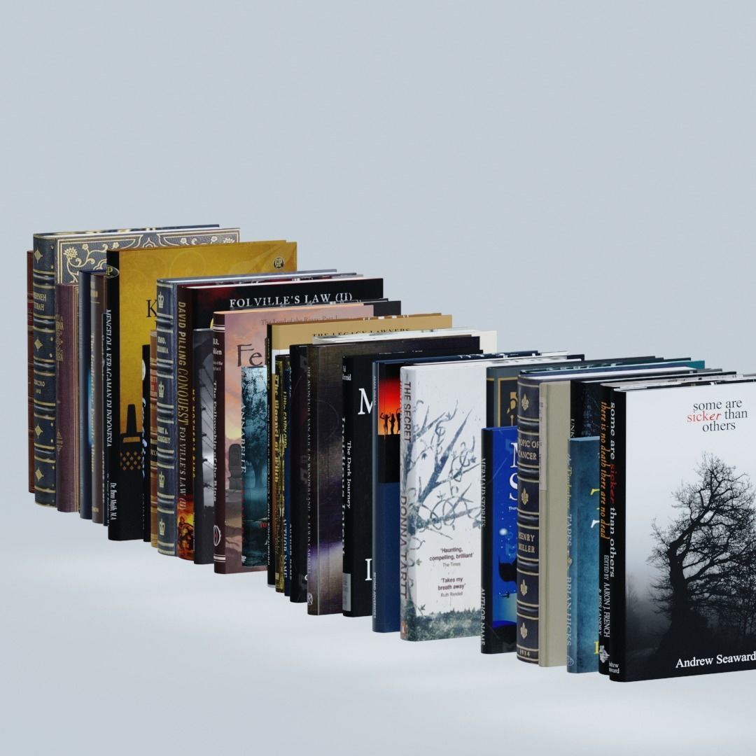 Books 3D model_14