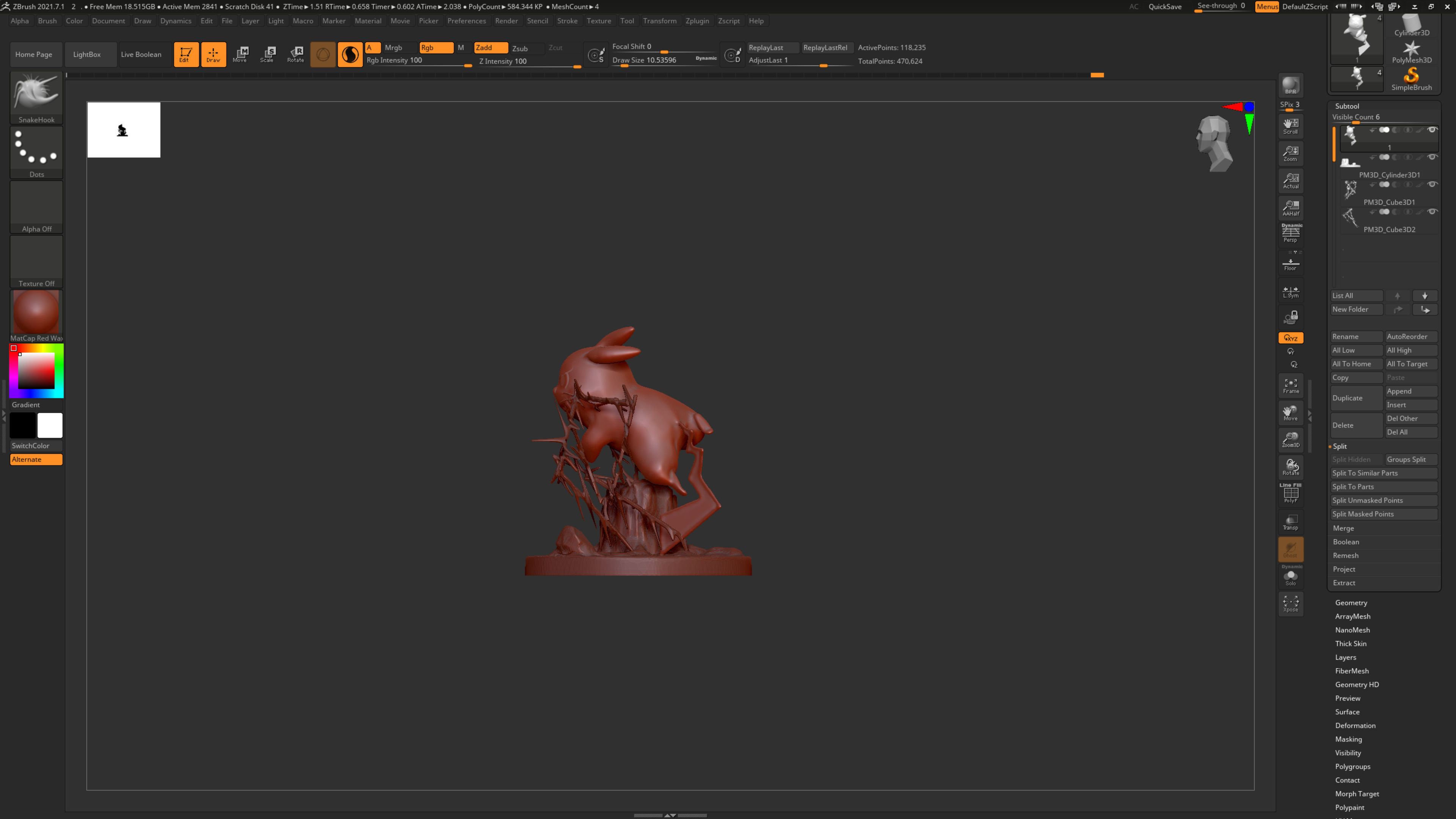 Pikachu electric attack in forest 3D print model_12