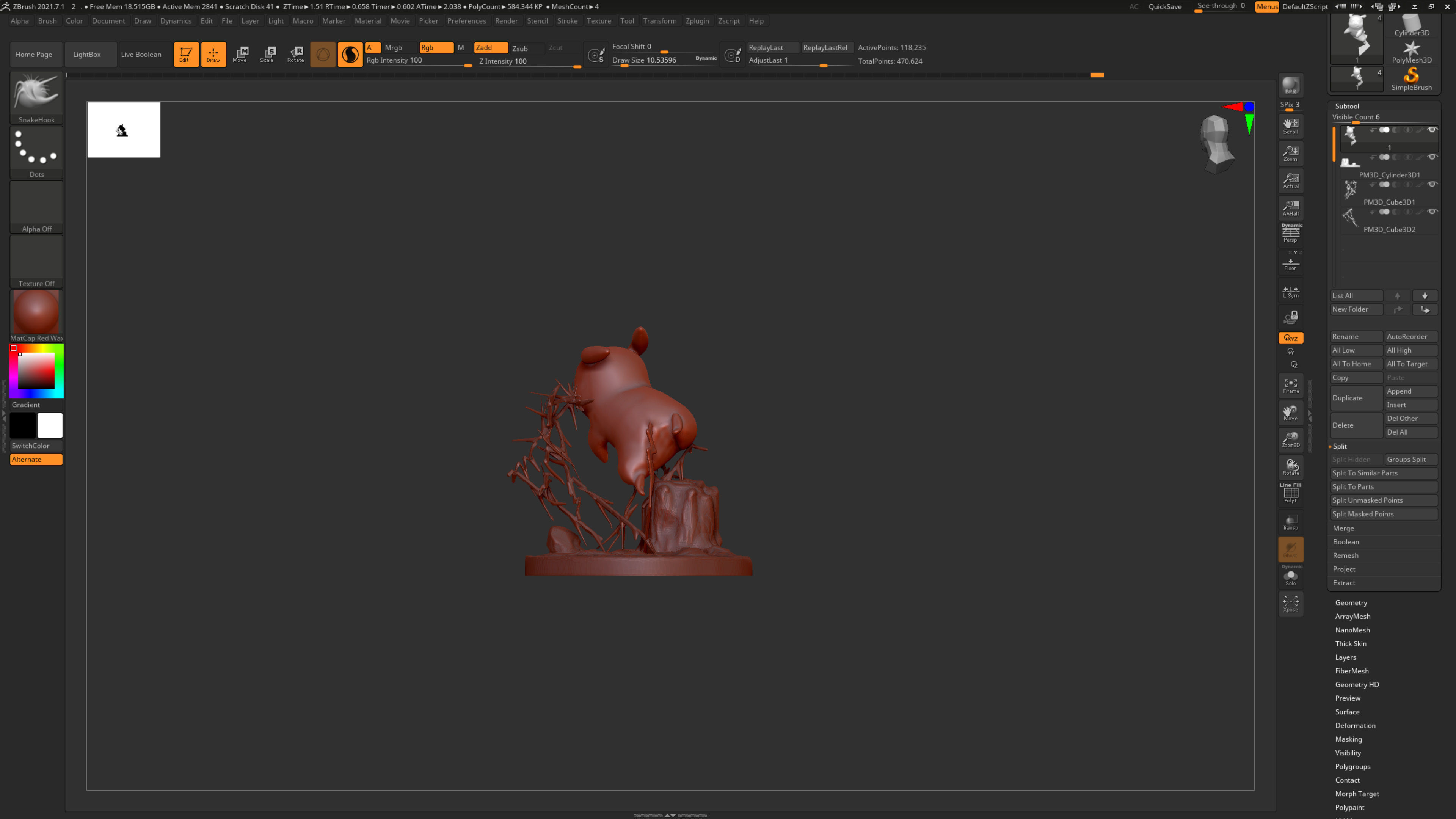 Pikachu electric attack in forest 3D print model_13