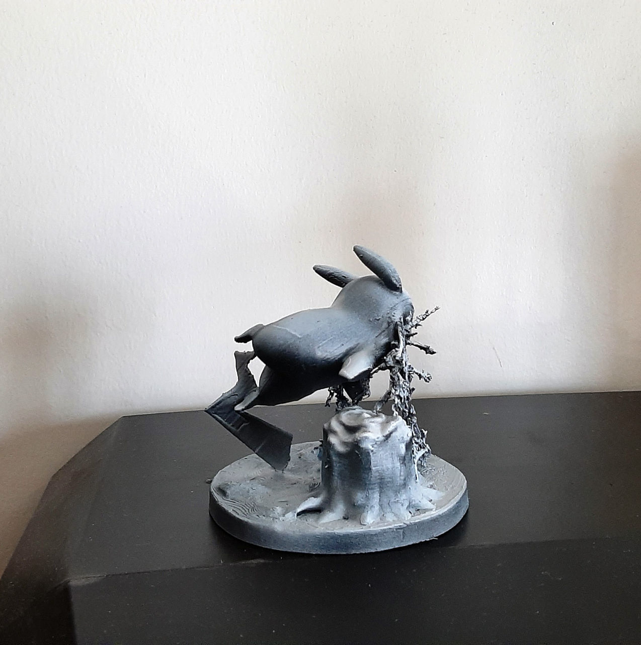 Pikachu electric attack in forest 3D print model_22