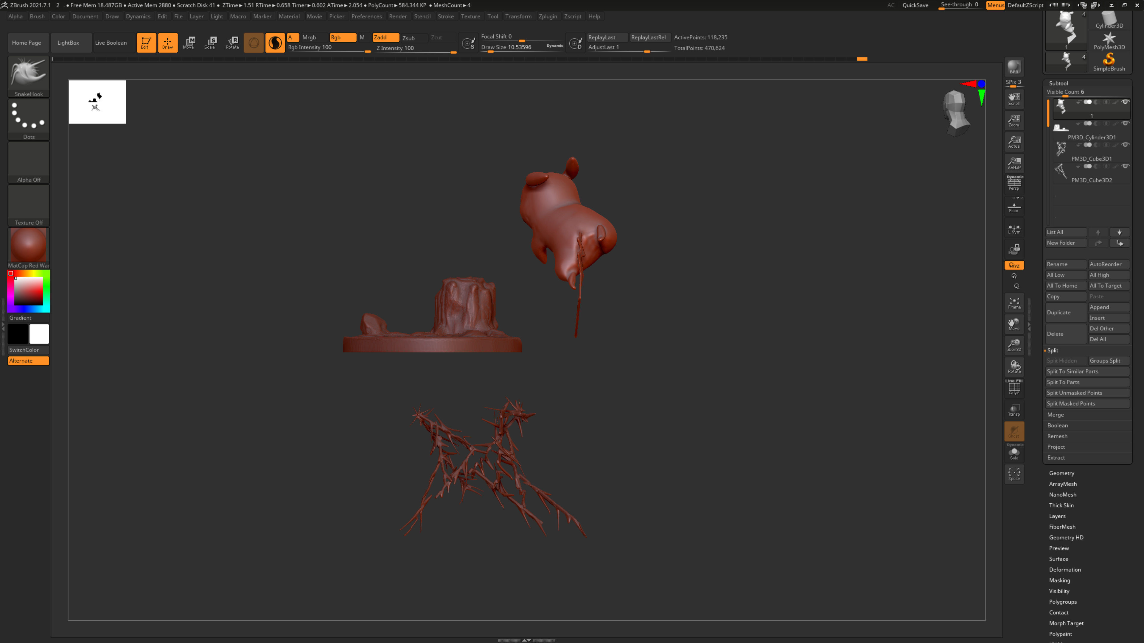 Pikachu electric attack in forest 3D print model_5