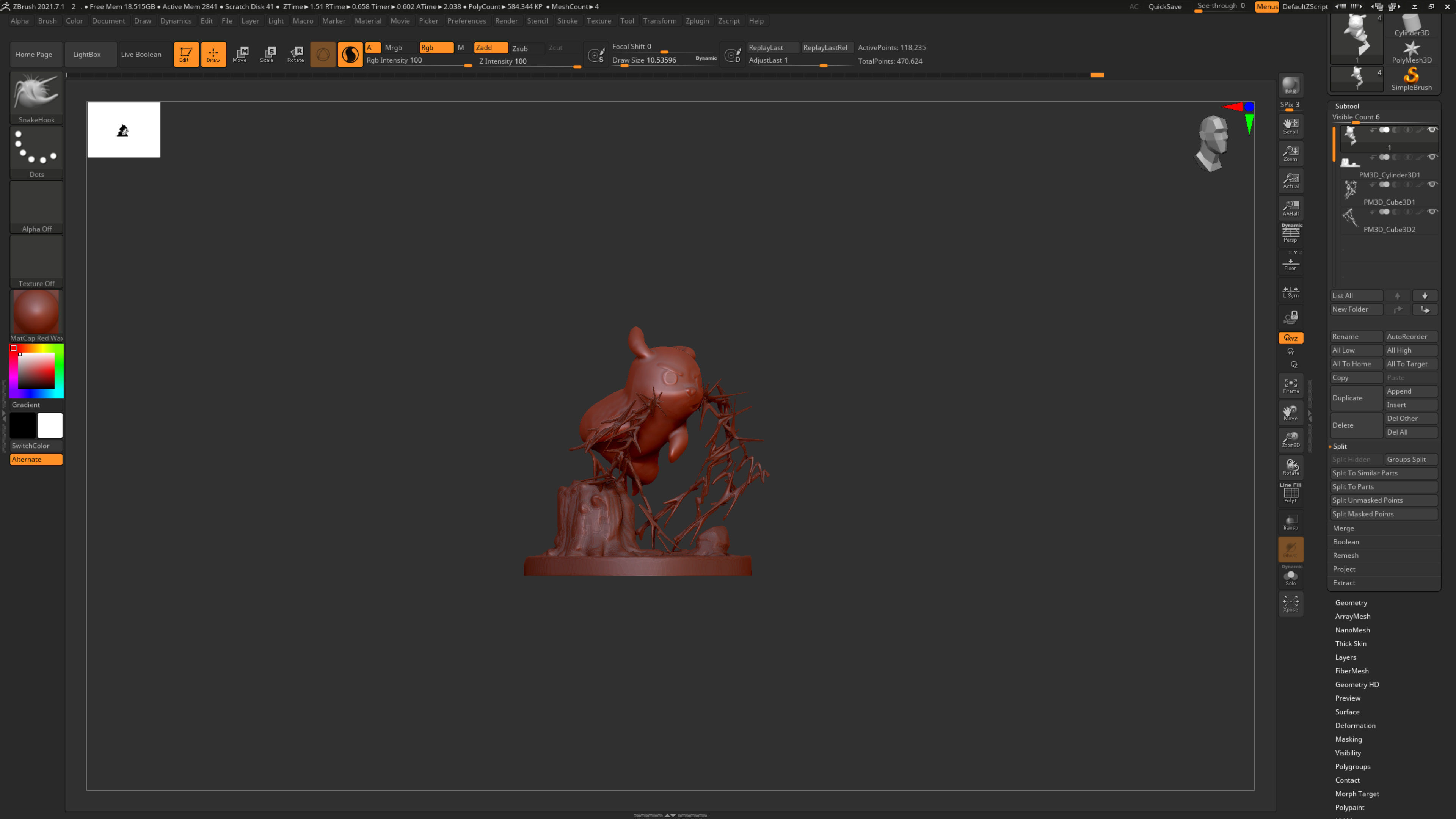 Pikachu electric attack in forest 3D print model_17