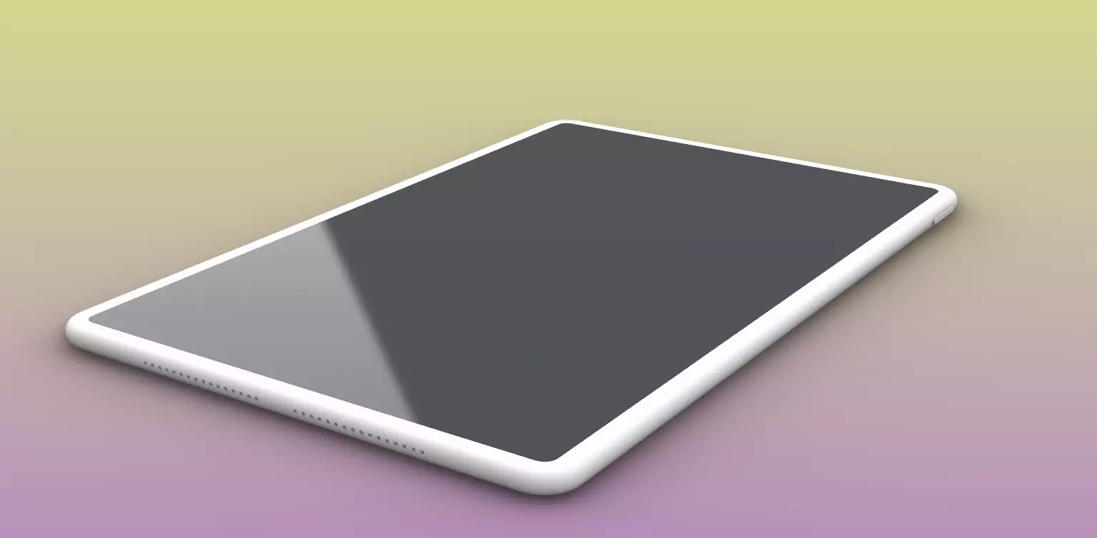 Huawei mate pro 12 6inch  lowpoly laptop ipad Low-poly 3D model_0